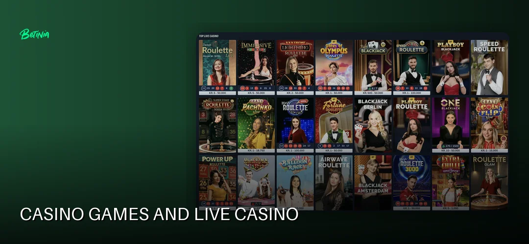 Betinia promotional banner