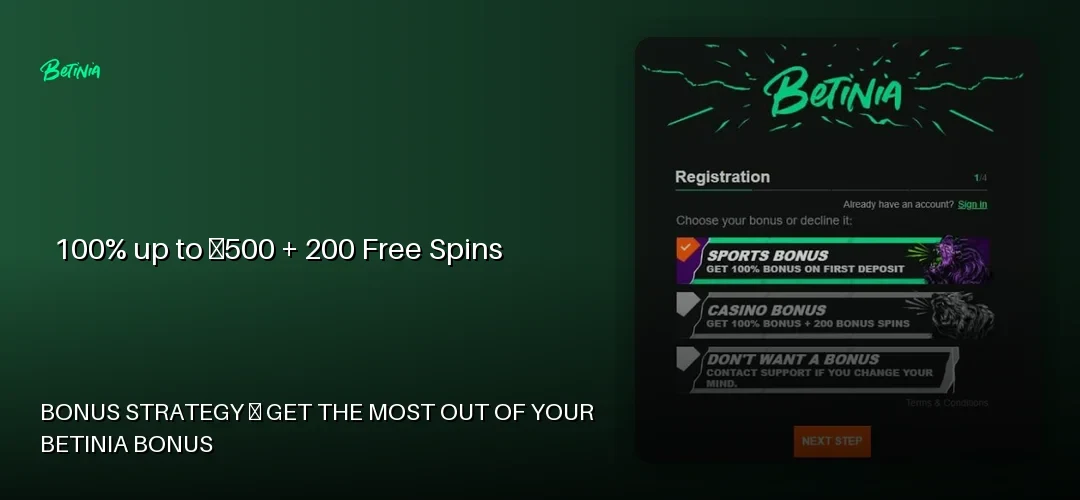 Betinia promotional banner